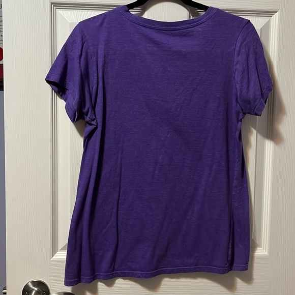 Women's V-Neck T-Shirt Tee Purple Threads 4 Thought Sustainable Apparel Comfy - Picture 2 of 5